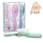BETER MINICURE BROSSE ET PEIGNE POUR BEBE EXTRA SOFT VERT REF 0004
