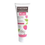 CATTIER DENTIFRICE ENFANTS SANS FLUOR 2-6 ANS 50 ML GOUT FRAMBOISE
