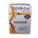 CLEVER CHECK ONE CLICK 100 LANCETTES