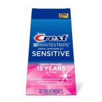 CREST 3D WHITESTRIPS SENSITIVE BRIGHT 18 TREATMENTS 36 STRIPS