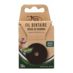DENTI SMILE FIL DENTAIRE INFUSE AU CHARBON MENTHE NATURELLE 50M