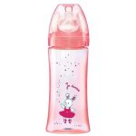 DODIE BIBERON ANTI COLIQUE TETINE RONDE 3 VITESSES+ 330ML ROSE DANSE +6 M