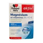 DOPPELHERZ AKTIV MAGNESIUM ET VITAMINES B12+C+E 30 COMPRIMES