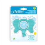 DR BROWNS ANNEAU DE DENTITION FLEXEES FRIENDS ELEPHANT BLEU 3 MOIS+