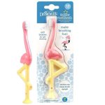 DR BROWNS BROSSE A DENTS BEBE 1-4 ANS FLAMANT ROSE