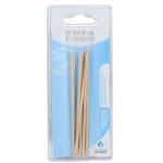 FORMES ET FLAMMES REPOUSSE PEAUX BATONNETS MANUCURE ETUI DE 6