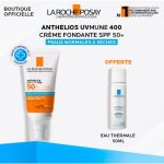 LA ROCHE POSAY OFFRE ANTHELIOS UVMUNE 400 CREME HYDRATANTE SPF 50+ INVISIBLE 50 ML + EAU THERMALE 50ML OFFERT